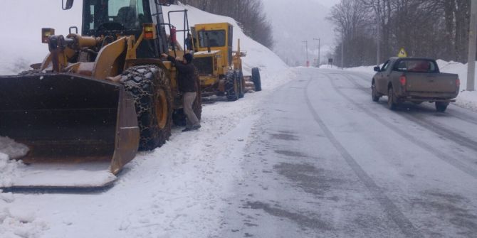 Kocaeli’de Yüksek Kesimlerde Karla Mücadele