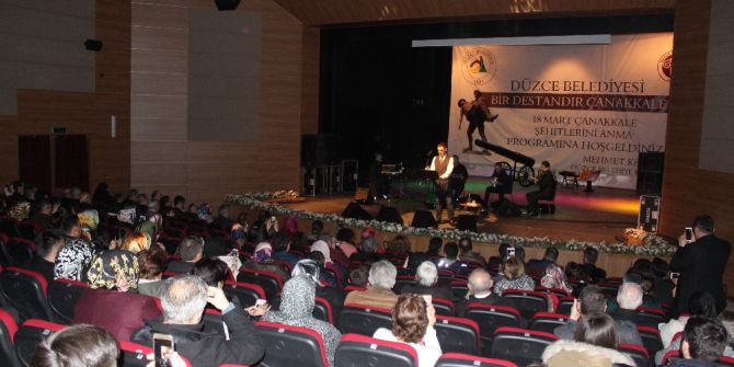 Düzce Belediyesinden “Bir Destandır Çanakkale” Gecesi