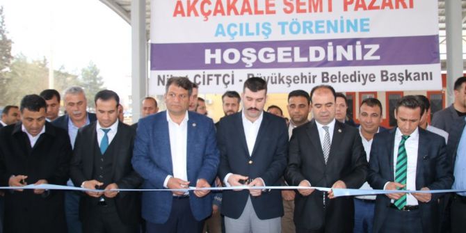 Akçakale’de Semt Pazarının Açılışı Gerçekleştirildi
