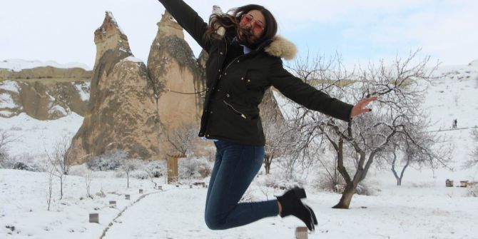 Kapadokya’da Mart Ayında Kış Güzelliği Yaşanıyor