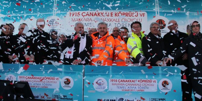 Çanakkale 1915 Köprüsü’nün Temeli Atıldı