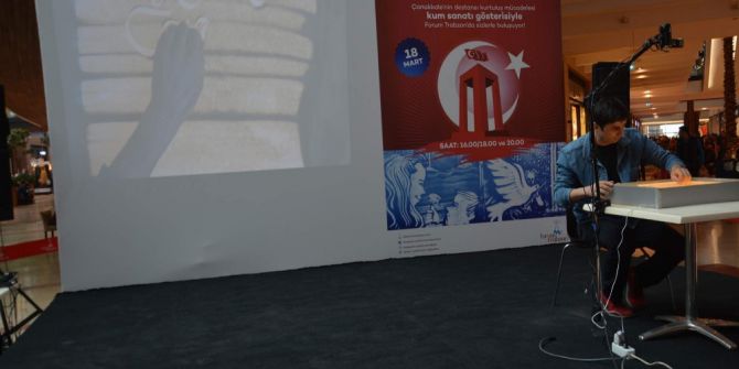 Çanakkale’nin Destansı Kurtuluş Mücadelesi Kum Sanatına Yansıdı