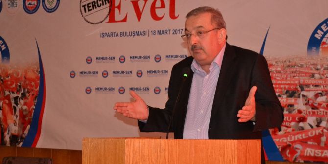Memur- Sen Isparta’da Evet İçin Buluştu