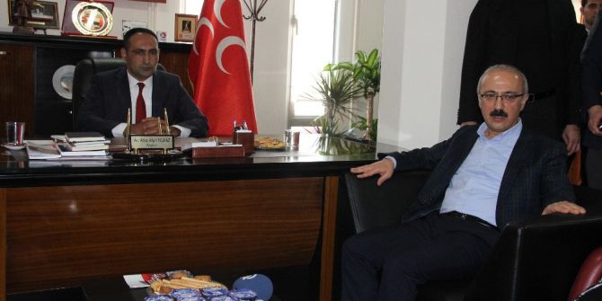 Bakan Elvan, Mhp Mersin İl Başkanlığını Ziyaret Etti