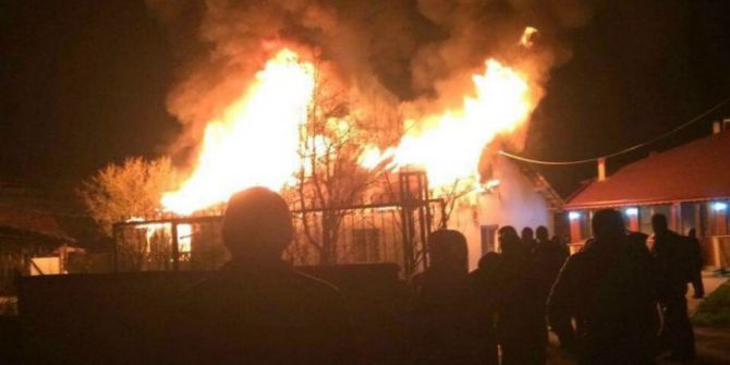 Tek Katlı Ahşap Ev Yangında Kül Oldu