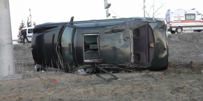 Konya’da Trafik Kazası:1 Yaralı