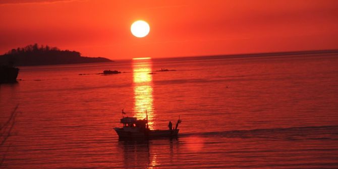 Giresun’da Kartpostallık Gün Batımı