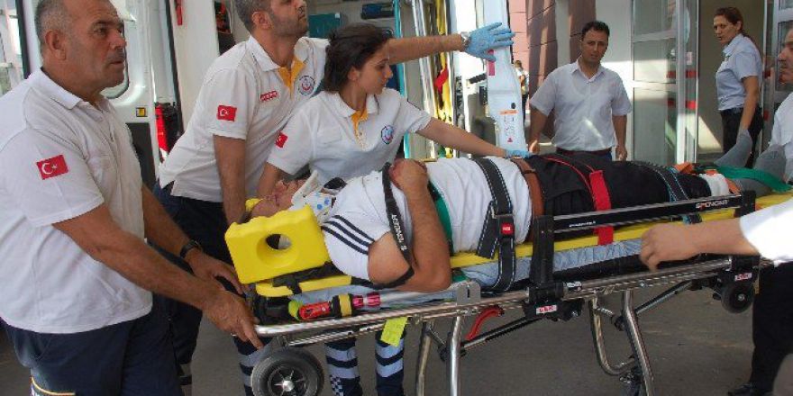 Motosiklet Devrildi: 1 Yaralı