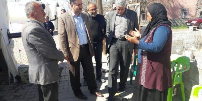 Milletvekillerinden Depremzedelere Ziyaret