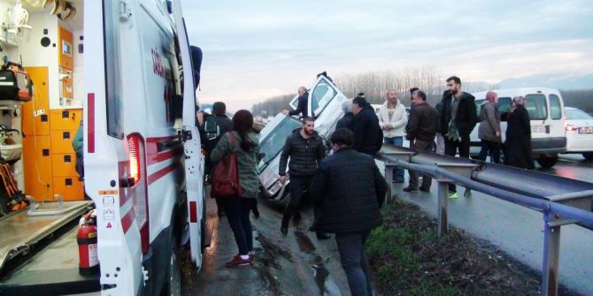 Yeni Görev Yerine Giderken Kaza Geçirdi