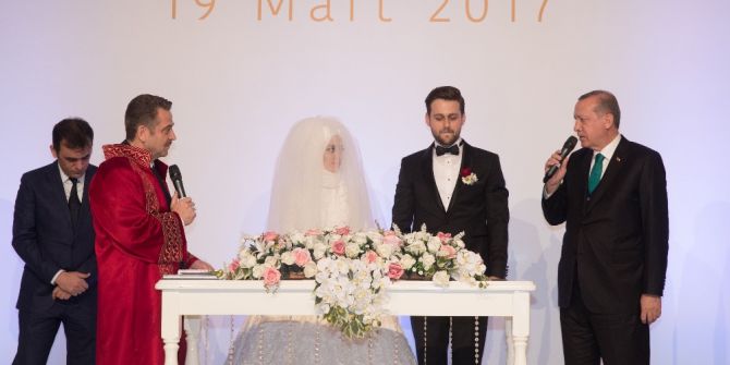 Cumhurbaşkanı Erdoğan Nikah Şahidi Oldu