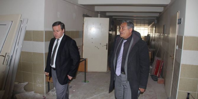 Şaphane İlkokulunda Güçlendirme Çalışmaları