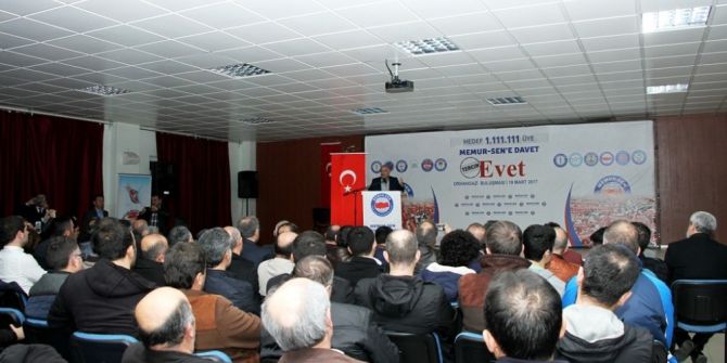 Memur-sen ’Evet’ İçin Buluştu