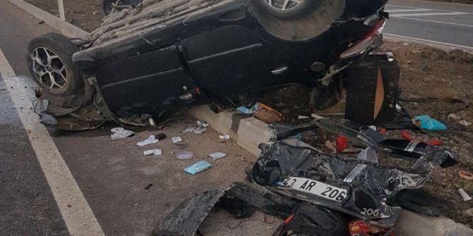 Takla Atan Aracın Sürücüsü Ağır Yaralandı