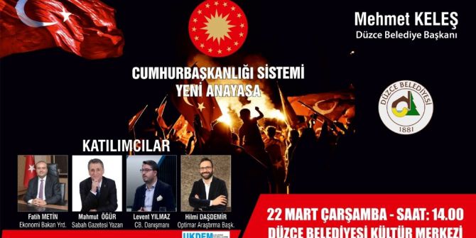 Yeni Anayasa Paneli Düzenlenecek