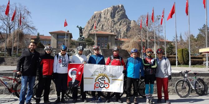 Afyon Pab Üyeleri Çanakkale Zaferi İçin Pedal Çevirdi