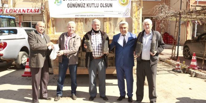 Hisarcık Orman İşletme Şefliği 2 Bin 500 Fidan Dağıttı