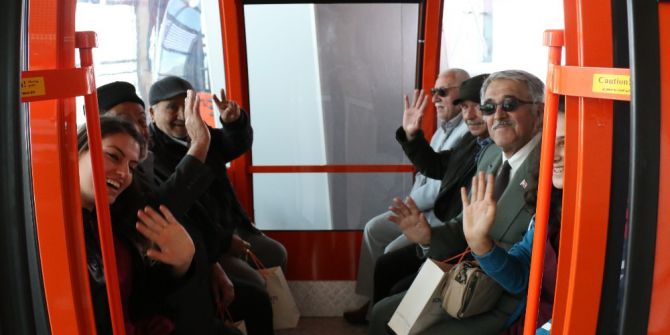 Yaşlılar Antalya’yı Tünektepe’den Seyretti