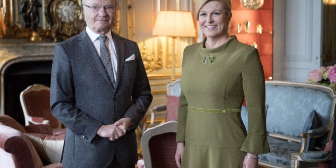 Hırvatistan Cumhurbaşkanı, İsveç Kraliyet Sarayında