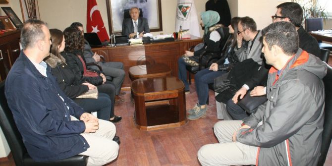 Aday Öğretmenler Kaymakam Güney Ve Başkan Semerciyi Ziyaret Etti