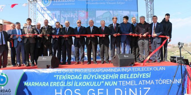 Marmaraereğlisi İlkokulu’nun Temeli Atıldı