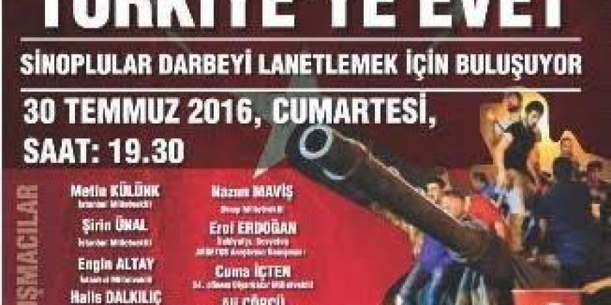 Kağıthane’de "Darbeye Hayır, Türkiye’ye Evet" Mitingi