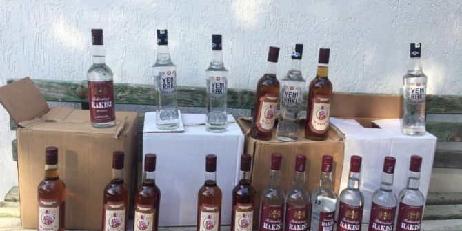 Emekli Assubay Kaçak İçkiden Gözaltına Alındı