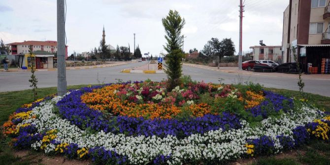 Kepez Belediyesi İlçeyi Çiçeklerle Donattı