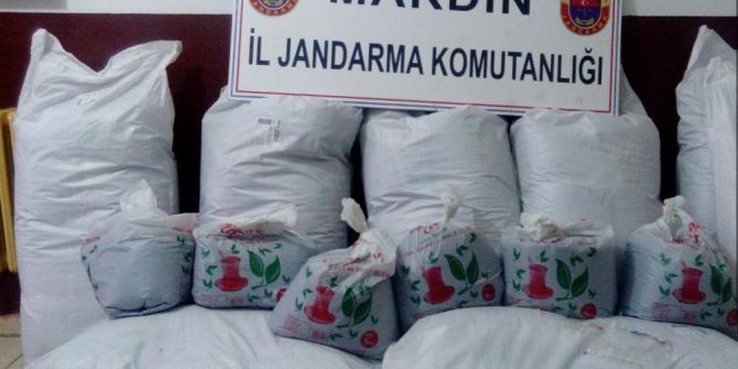 Mardin’de 280 Kilogram Kaçak Çay Ele Geçirildi