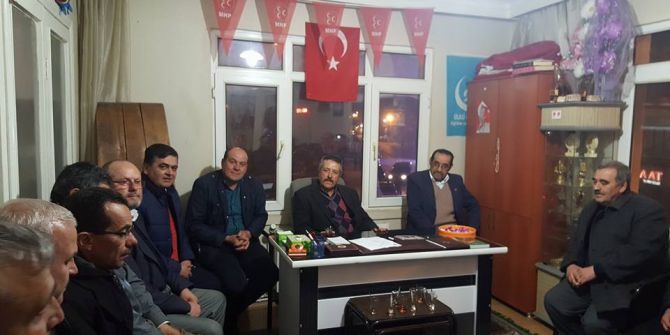 Başkan Yalçın’dan Mhp İlçe Teşkilatına Ziyaret