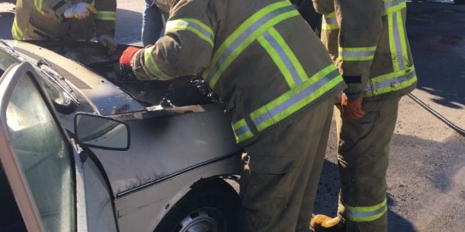 Bandırma’da Araç Yangını