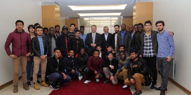 Uluslararası Öğrenciler Başkan Palancıoğlu’nu Ziyaret Etti