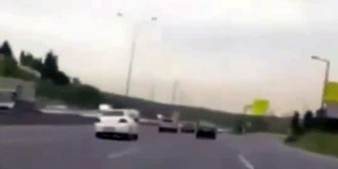 Trafik Magandasının Ölümle Oyunu Kamerada