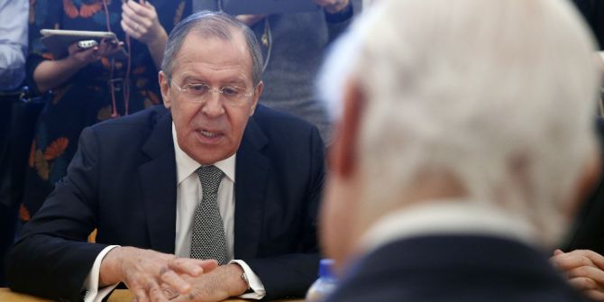 Bm Suriye Özel Temsilcisi Mistura, Lavrov’la Bir Araya Geldi