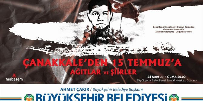 “Çanakkale’den 15 Temmuz’a Ağıtlar Ve Şiirler” Konulu Dinleti Düzenlenecek
