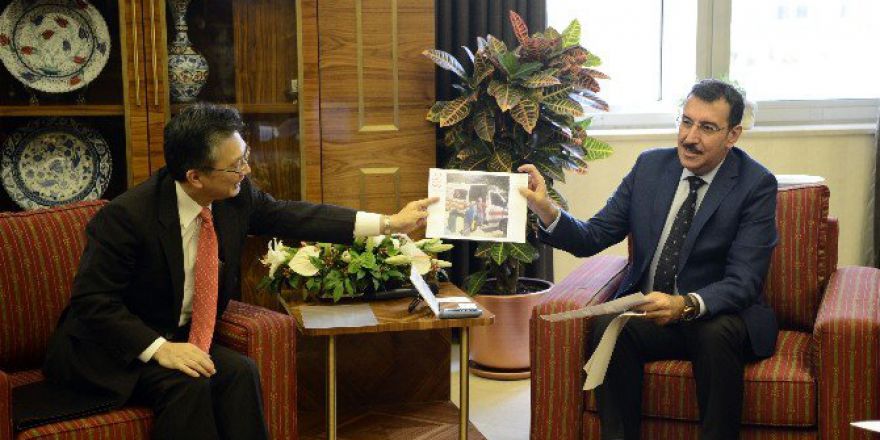 Bakan Tüfenkci, Japonya’nın Türkiye Büyükelçisi Oka’yı Kabul Etti