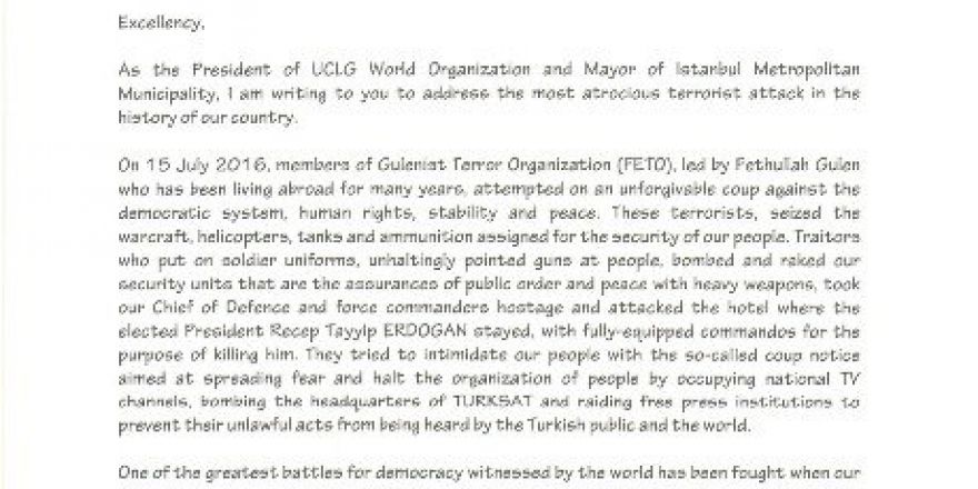 Kadir Topbaş Dünya Liderlerine 15 Temmuz’u Anlattı