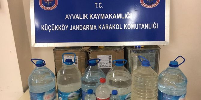Ayvalık’ta Jandarmadan Sahte İçki Operasyonu