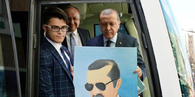 Üniversite Öğrencisinden Cumhurbaşkanı Erdoğan’a Tablo