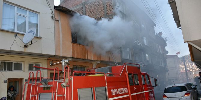 Tosya’da Ev Yangını