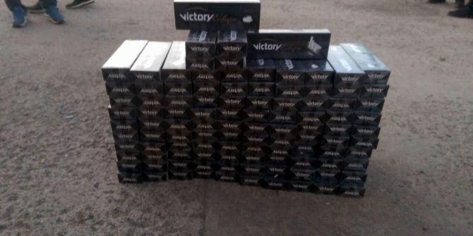 Otobüsün Motor Kısmında Kaçak Sigara Ele Geçirildi