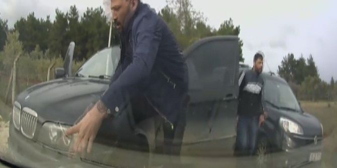 Silahla Yol Kesip, 2 Kişiyi Kaçıran Fidyeciler Kamerada