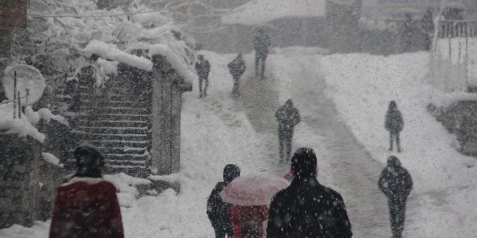 Hakkari’de Kar Yağışı