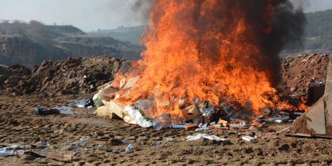 Uşak’ta Kaçak Sigaralar İmha Edildi