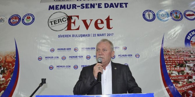 Siverek’te "Memur-sen’e Davet Tercih Evet" .Uluşması