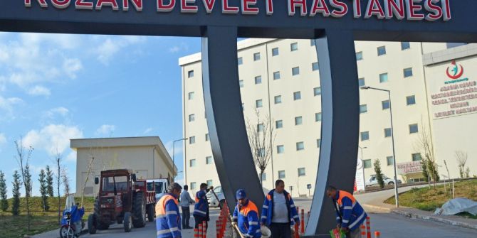 Kozan Devlet Hastanesi’nde Peyzaj Çalışması