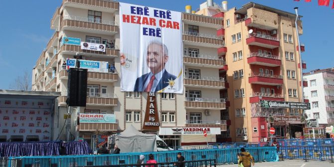Batman’da Miting Hazırlıkları Tamamlandı
