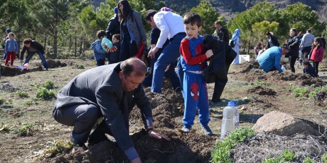 Osmancık’ta Ana Okulu Öğrencileri Fidan Dikti