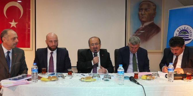 Başkan Gümrükçüoğlu, Of’ta Muhtarlarla Buluştu