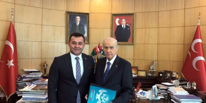 Mhp Genel Başkanı Bahçeli, Belediye Başkan Yücel’i Kabul Etti